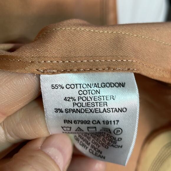 Sigrid olsen 10 3/4 length shaped jacket lined tan jacket grey stitching nwt - Picture 7 of 12